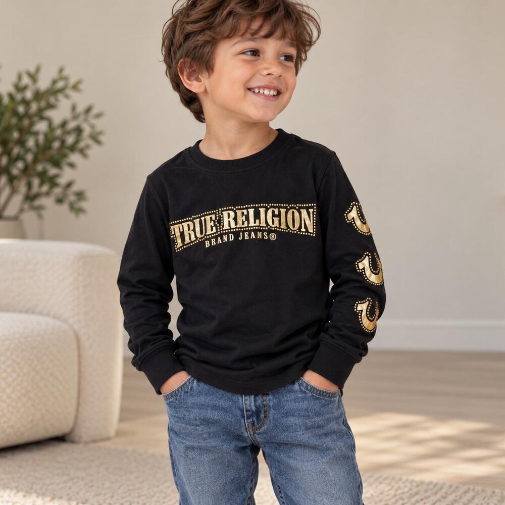 True religion black long sleeve